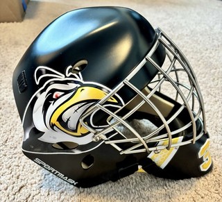 Sportmask Goalie Mask With Custom Vinyl Graphics