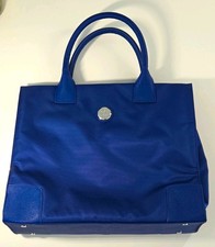 Joy Mangano Blue Tote Snap Zip Closure Double...