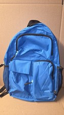 Blue Kids School Backpack Multi Pocket Book Bag Padded Straps Water Bottle Pocke