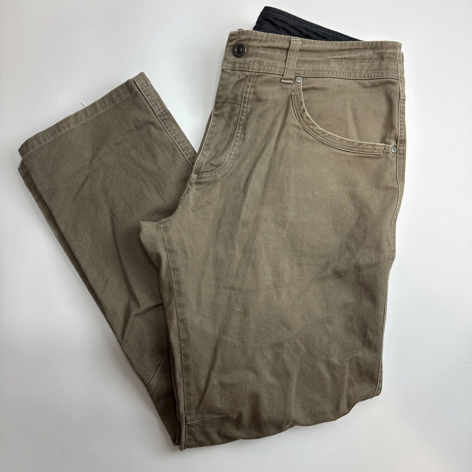 Kuhl Easy Rydr Vintage Patina Dye Pants Men's 38x32 Brown Outdoor Hiking Faded
