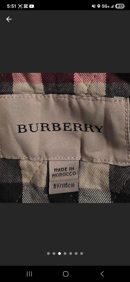 Casaco infantil Burberry tamanho 6 - Imagem 3 de 4