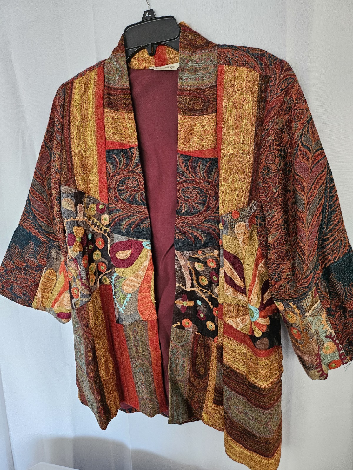 Soft Surroundings Embroidered Patchwork Tapestry … - image 4