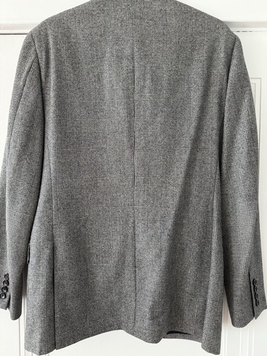 J.Crew Ludlow Men’s Glen Plaid Check Slim Grey Suit 38r 32x32 Ticket Pocket Nice - Picture 6 of 12