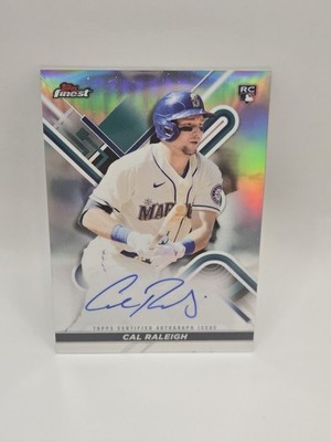 Topps 2022 Finest Autographs Cal Raleigh Auto RC #FA-CR Green /99 Mariners