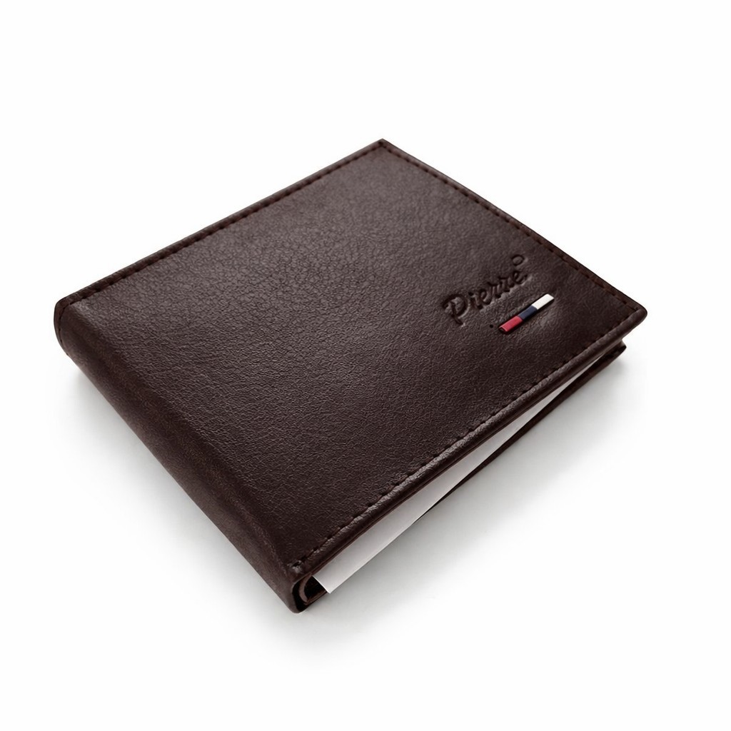 Cartera de Piel Auténtica para Hombre con Monedero Tarjetero y Porta Billetes
