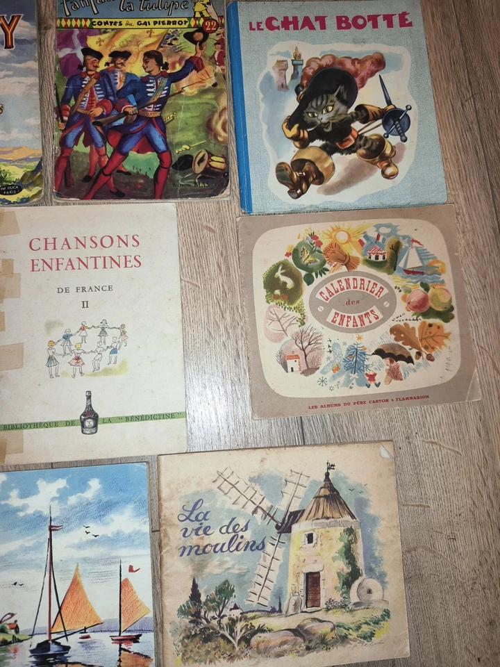 Lot 9 livres anciens pour enfants – années 40-60 – Père Castor, Del Duca,... - Photo 4/4