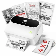 Phomemo Label Printer, Bluetooth M421 4 x 6 Shipping Label Printer, Thermal P...