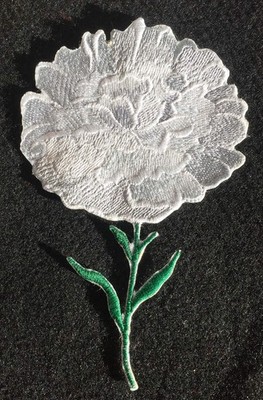 Custom and Unique (Bloom Carnation) A Inspirational Blooms Flower Embroidered Ir