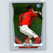 2014 Bowman Trey Ball #BCP2 Chrome Prospects Boston Red Sox