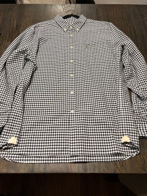 Lacoste Regular Fit Oxford black/White Gingham Checker Shirt