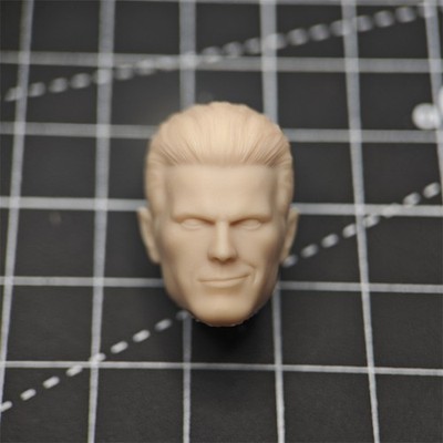 1/12 1/10 1/18 Scale Boss Wesker Head Sculpt Unpainted Fit 6'' 7'' 3.75'' Figure C