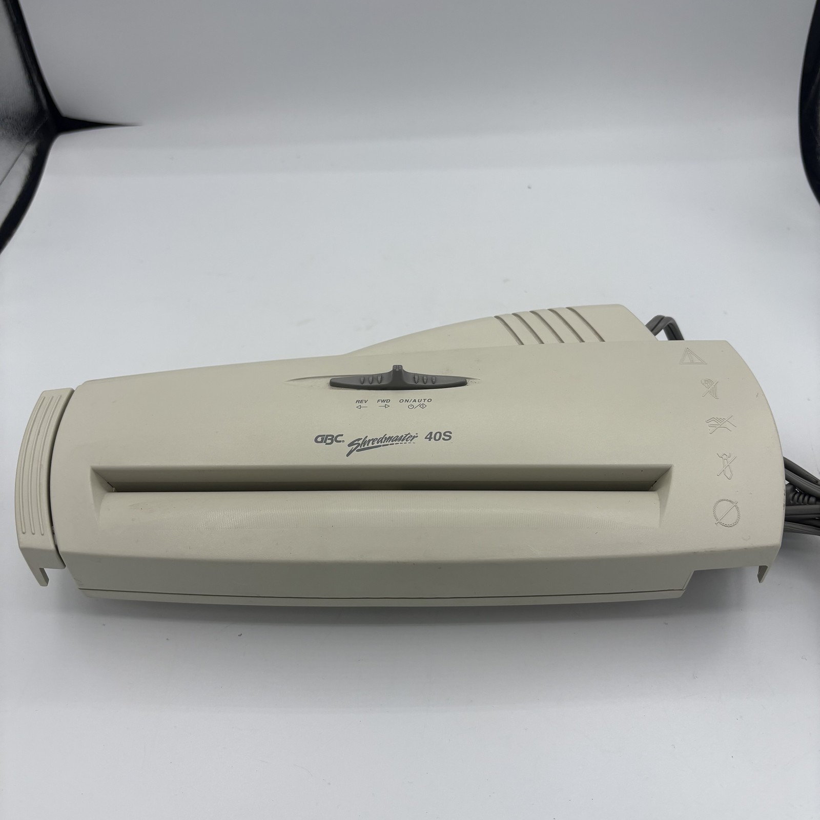 GBC Shredmaster 40S Paper Shredder Strip Cut Compact Desktop Office Tested-image