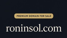 roninsol.com - PREMIUM Domain For Sale, Brandable, Memorable, Pronounceable