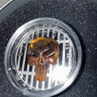 Ultra Rare Liberator, One Troy Ounce Of Silver Real Amber As The Skull .999