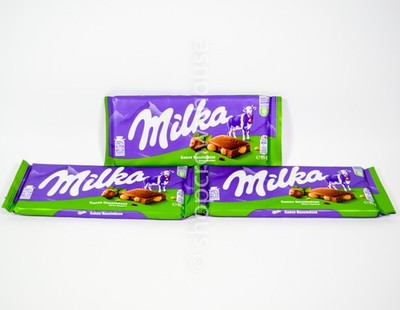 3 Milka Milk Chocolate with  Hazelnut 95g bar 06/07/2026