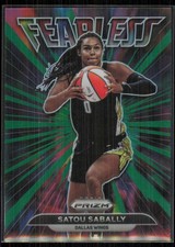 2022-23 Panini Prizm WNBA Fearless Green Satou Sabally Dallas Wings #6