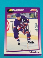 1991-92 Score American #260 Pat LaFontaine New York Islanders HOCKEY Card 6D