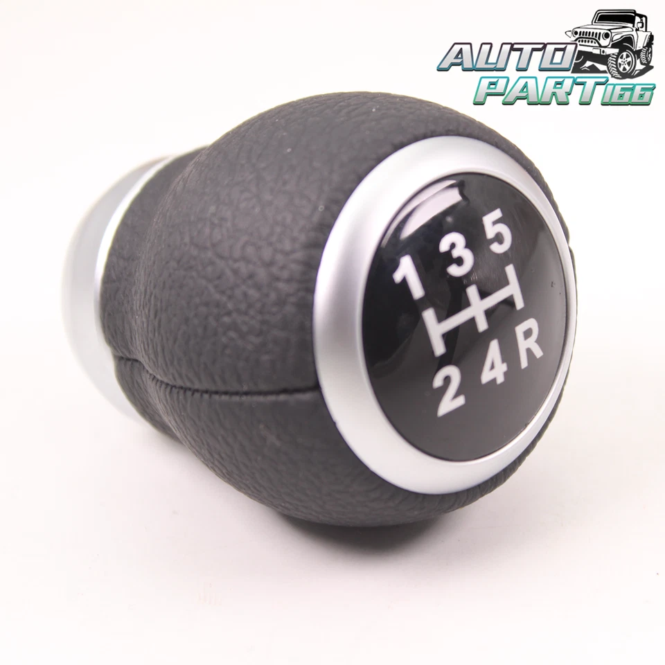 Perilla de cambio de marchas de 5 velocidades de cuero para Subaru Impreza Wrx Sti Outback 2009-2019 Mt Foto 4 de 4