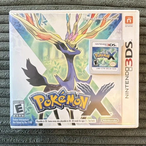 Pokémon X Nintendo 3DS Multiplayer Manual Case Fantasy Role Playing 2013