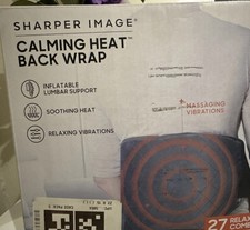 Sharper Image Calming Comfort Heat Back Wrap Gray