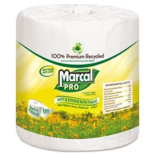 Marcal PRO 100% Recycled Bathroom Tissue White 240 Sheets/Roll 48 Rolls/Carton