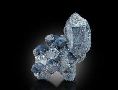 Natural Blue Quartz Crystal Rare Gem Mineral Collector Specimen Pakistan
