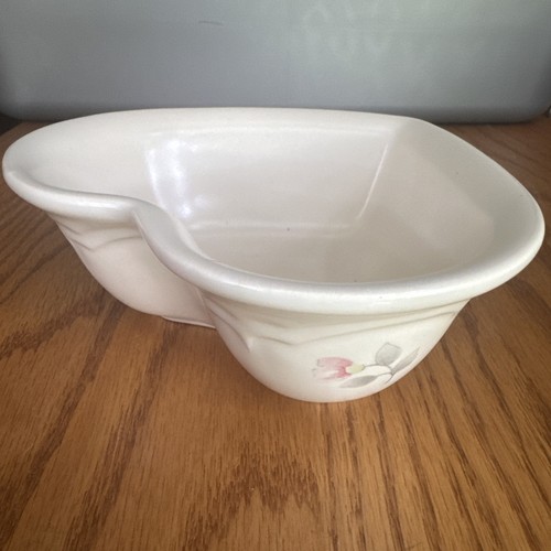 "Cuenco de 6"" Pfaltzgraff Tea Rose en forma de corazón EE. UU. - Imagen 4 de 6