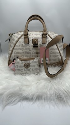 Juicy Couture Satchel Bag   White Pecan Eastside West side Satchel With Wallet