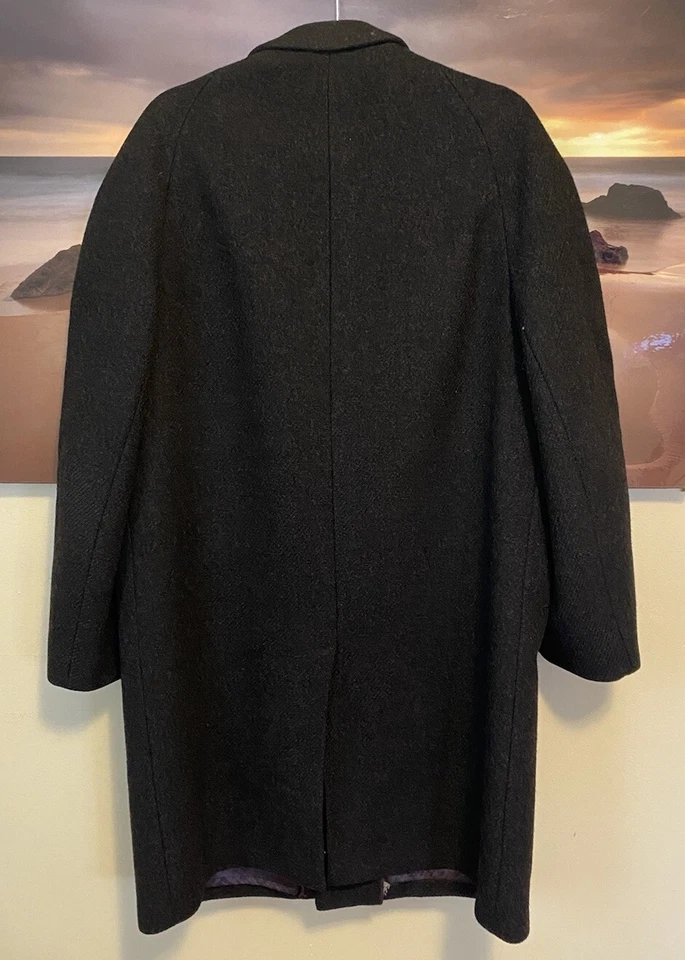 VTG Henry Ballantyne Scotland Bown Wool Coat Size 46 (See Measurements) - Image 2 of 4
