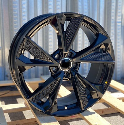 18'' Wheels Fit Audi A4 A5 S4 S5 Q3 Q5 Passat 18x8.0 +35 5x112 Black Rims Set 4