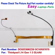 New For Lenovo Thinkpad L14 Gen 1 2 GL4A0 LCD Cable DC02C00KZ20 5C10X67075 30PIN