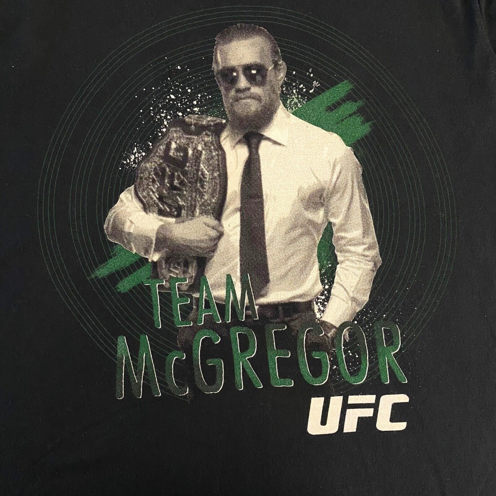Connor McGregor Reebok T Shirt Medium Black Tee G… - image 11
