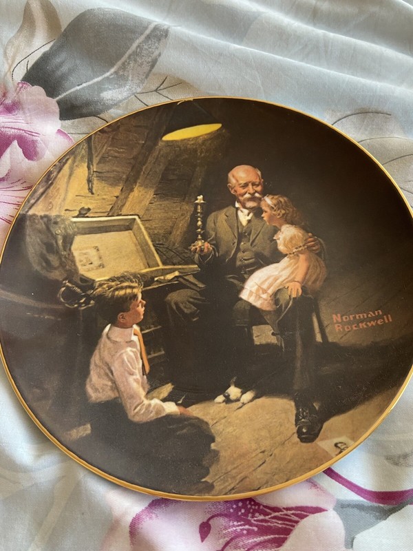 Norman Rockwell Plate Grandpa’s Treasure Chest