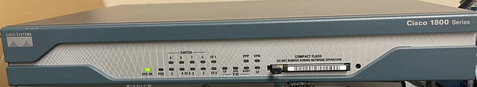 Cisco 1811 100 Mbps 8-Port 10/100 Router (CISCO1811/K9 V05) - Image 2 of 4