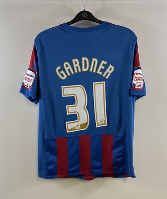 Crystal Palace Matchworn Gardner 31 Home Football Shirt 2010/11 (L