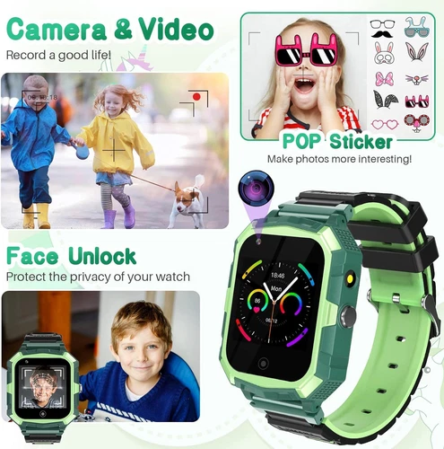 Kids 4G Smart Watchs Camera GSM Tracker SOS LBS Call Phone Game Watches Boy Girl - Bild 60 von 78
