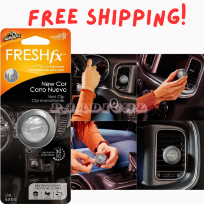 Armor All FRESH fx Car Air Freshener Vent Clip   New Car Scent 0.08 Fl Oz