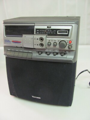 Vintage Portable Venturer Karaoke Machine Cassette And Radio System K1000