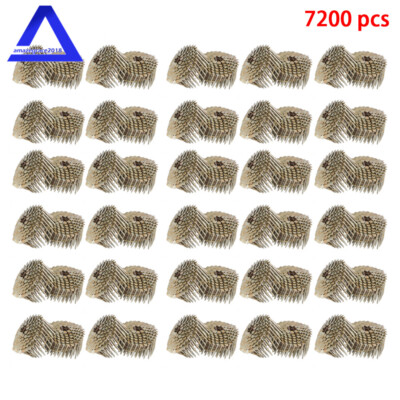 7200Pcs 1-3/4'' × 0.12'' 15 Degree Galvanized Coil Roofing Nail 3/8'' Head Diameter