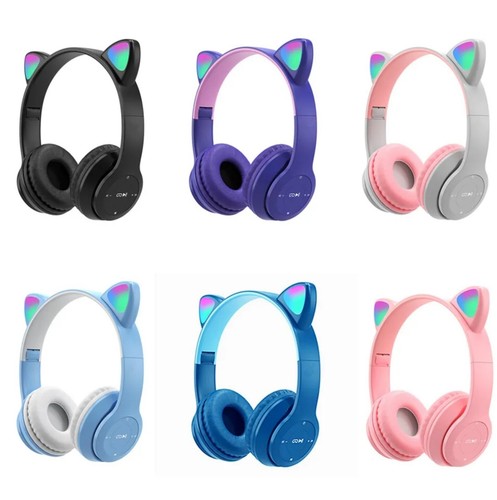 Auriculares Bluetooth con Microfono Luz LED para Uso Diario Música Alta Calidad - Picture 2 of 29