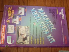 White Magnetic Vinyl Sign Kit For Car and Truck 12" x 18" 2 Sheets