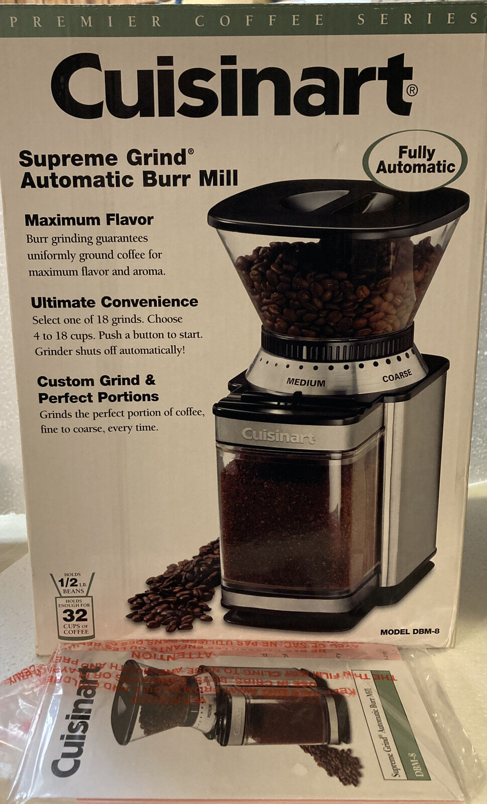 Direct stock Spring new work discount Cuisinart DBM-8 Supreme Grind Automatic Grinder Mill Burr Coffee