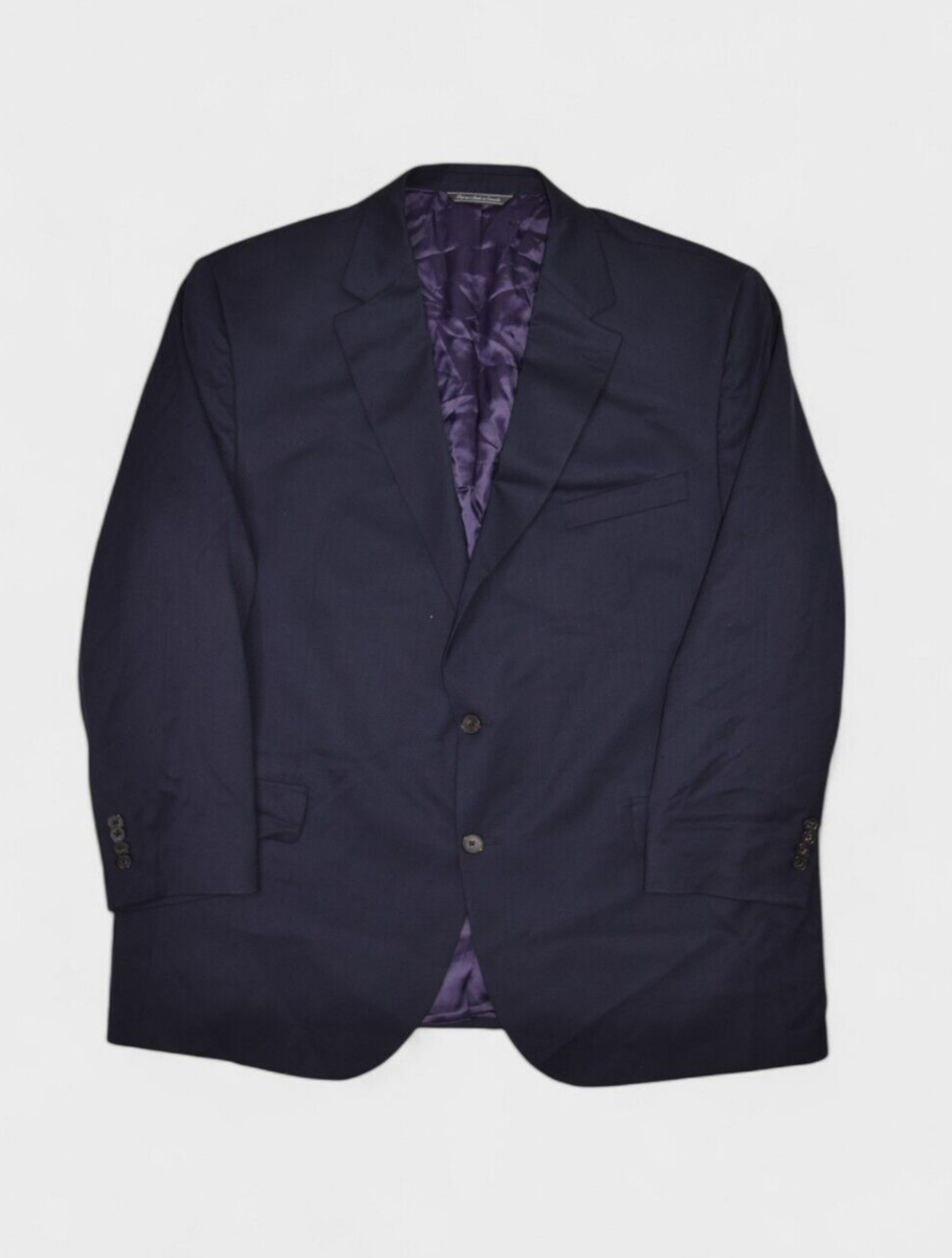 Jack Victor Blazer Mens 48R Navy Wool Jacket Sport Coat New York