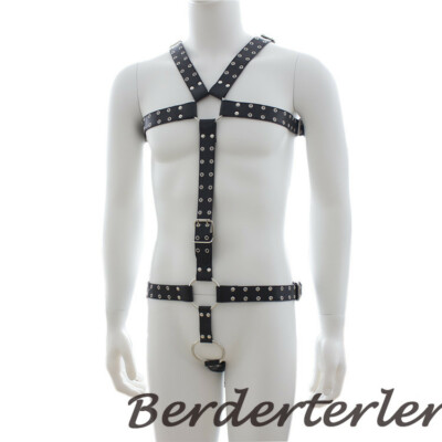 TOP Quality Leather  Male Chastity Belt Fetish Wear Mens  Harness Tools for Sale