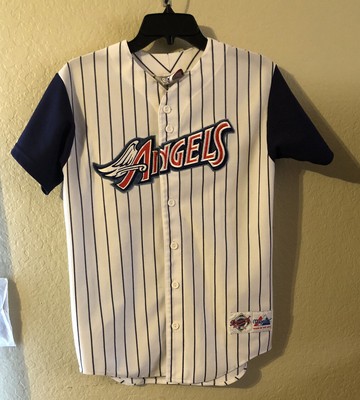 angels throwback jersey pinstripe