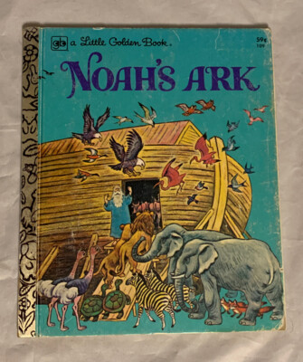 A Little Golden Book Noah s Ark Book Vintage Golden Press 1977 Fifth Printing