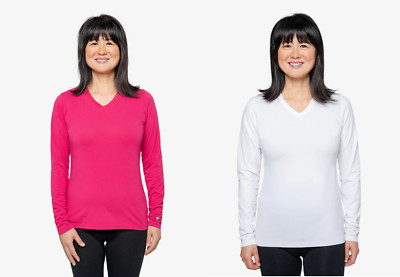 Insect Shield Women's UPF Dri-Balance Long Sleeve V-Neck T-Shirt