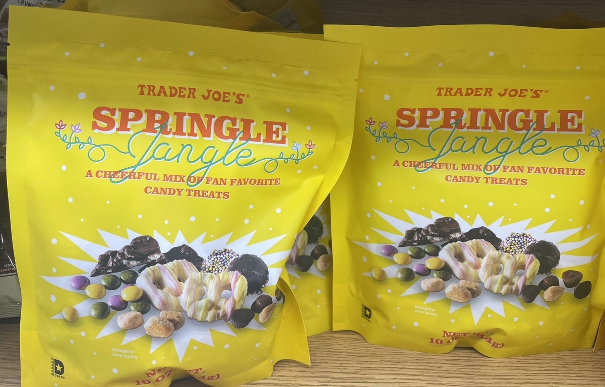 2 Pack Trader Joe's SPRINGLE JANGLE MIX Chocolate, Pretzels