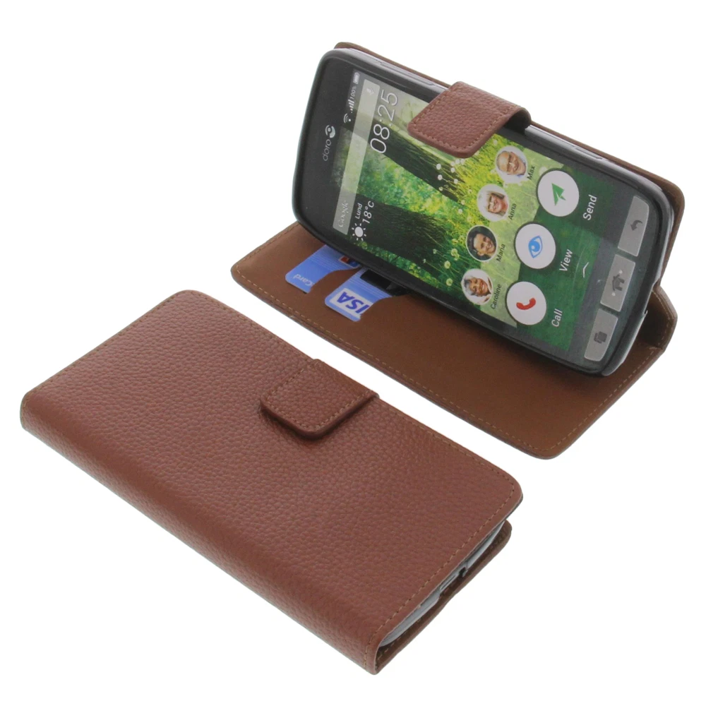 Housse Universelle Taille M Pour Doro PhoneEasy 740 - Cuir écologique, Neuf