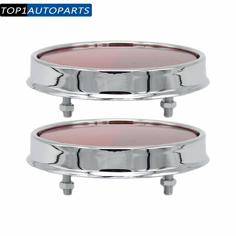 2 x Lentes reflectoras traseras rojas para Toyota Land Cruiser 1958-1973 FJ25 FJ40 FJ55 Foto 2 de 4